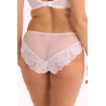 Figi ISLA Beżowe z Koronką - Eleganckie Pełne Majtki
