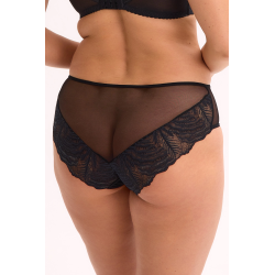 Figi ISLA Beżowe z Koronką - Eleganckie Pełne Majtki