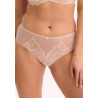 Figi ISLA Beżowe z Koronką - Eleganckie Pełne Majtki