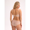 Figi ISLA Beżowe z Koronką - Eleganckie Pełne Majtki