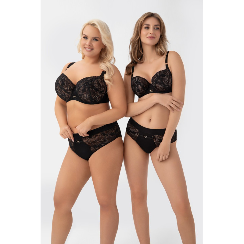 Miękki biustonosz na drutach MILA-MILA - Uniesienie dla dużego biustu