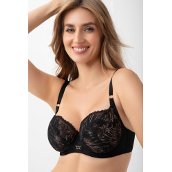 Miękki biustonosz na drutach MILA-MILA - Uniesienie dla dużego biustu