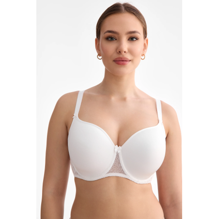 Biustonosz RINA Biały Spacer - Niewidoczny pod Ubraniem