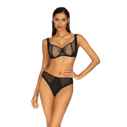 Tangi PRYMA Czarne - Prześwitująca Siateczka i Tiul