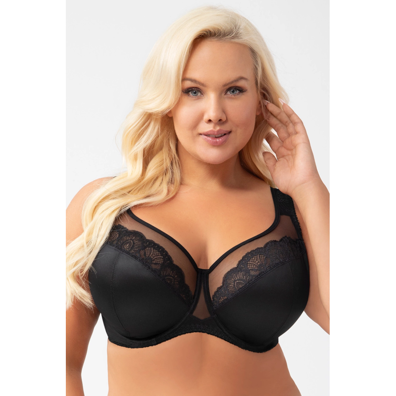 Biustonosz Miękki Plus Size z Koronką | Wygoda i Podparcie