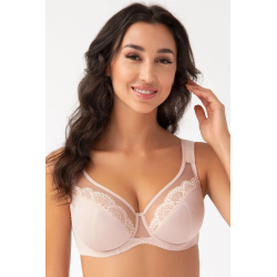 Biustonosz Miękki Plus Size z Koronką | Wygoda i Podparcie