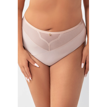 Figi IDA - Wysoki Stan Plus Size z Elegancką Koronką